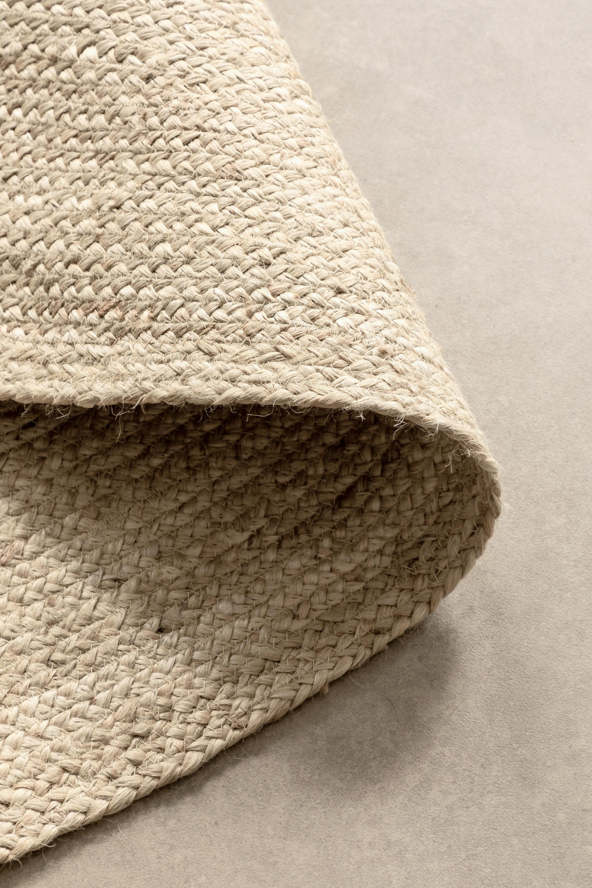 JUTETEPPICH 100 cm Jute Braided Champagner  - Champagner, KONVENTIONELL, Textil (100cm) - Hanse Home
