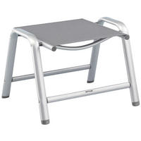 GARTENHOCKER  - Anthrazit/Silberfarben, Basics, Textil/Metall (51/43/61cm) - Kettler