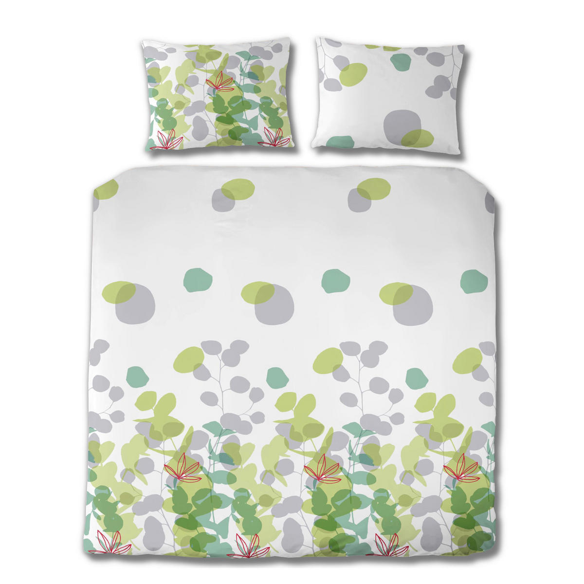 BETTWÄSCHE Seersucker 200/200 cm  - Grün, Design, Textil (200/200cm) - Florella