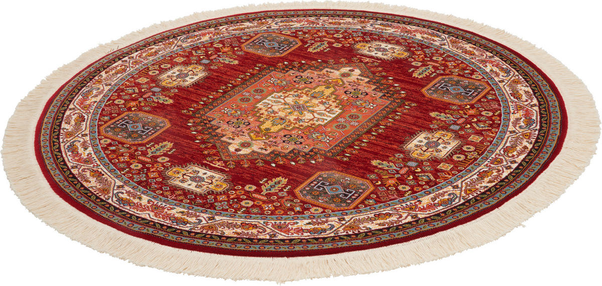 COVOR ȚESUT ABADEH ROT  - roșu, Lifestyle, textil (150/150cm) - Cazaris