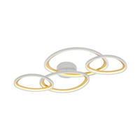 LED-DECKENLEUCHTE SIVO 103/10,5/58 cm  - Aprikose/Grau, Design, Metall (103/10,5/58cm)
