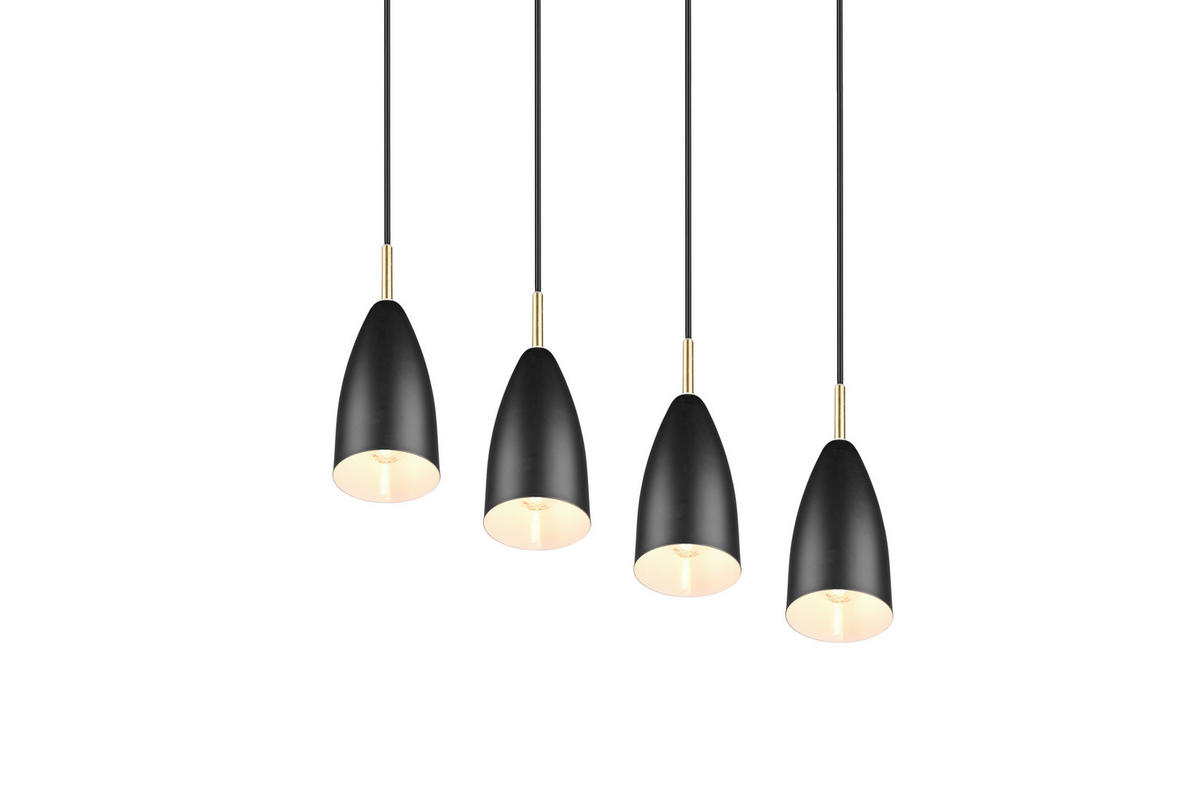 PENDELLEUCHTE  58/150/9 cm   - Schwarz, Basics, Metall (58/150/9cm)