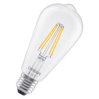 LED-FILAMENT-LEUCHTMITTEL E27 6 W 806 lm  - Transparent, Basics, Glas (6,4/14,3cm) - Osram