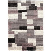 WEBTEPPICH 200/290 cm Astor Grid Grau, Flieder  - Flieder/Grau, KONVENTIONELL, Textil (200/290cm) - Novel