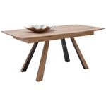 ESSTISCH in Holz, Metall 190-290/90/76 cm   - Eichefarben/Anthrazit, Natur, Holz/Metall (190-290/90/76cm) - Valnatura