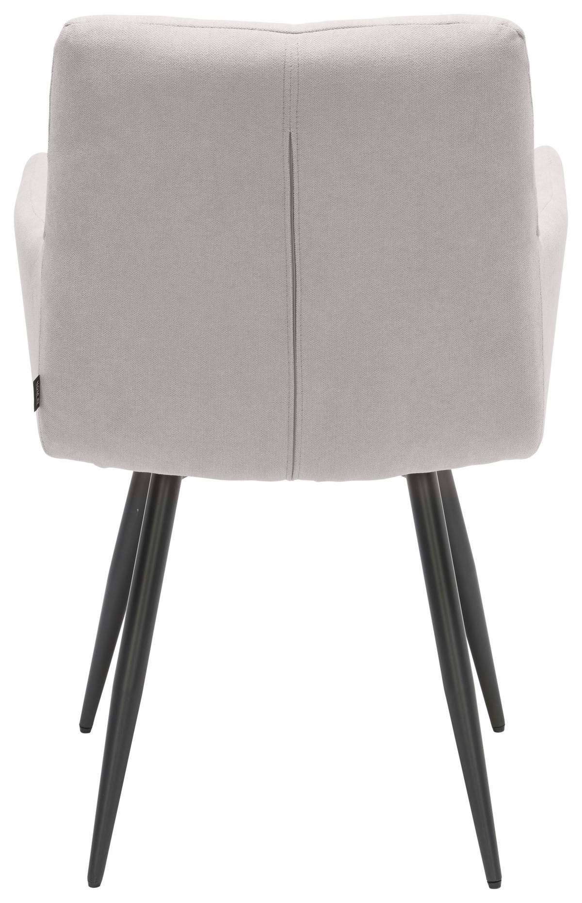 STOLIČKA S PODRÚČKAMI, tkaná textília, antracitová, svetlosivá - svetlosivá/antracitová, Konventionell, kov/textil (57/88/62cm) - Hom`in