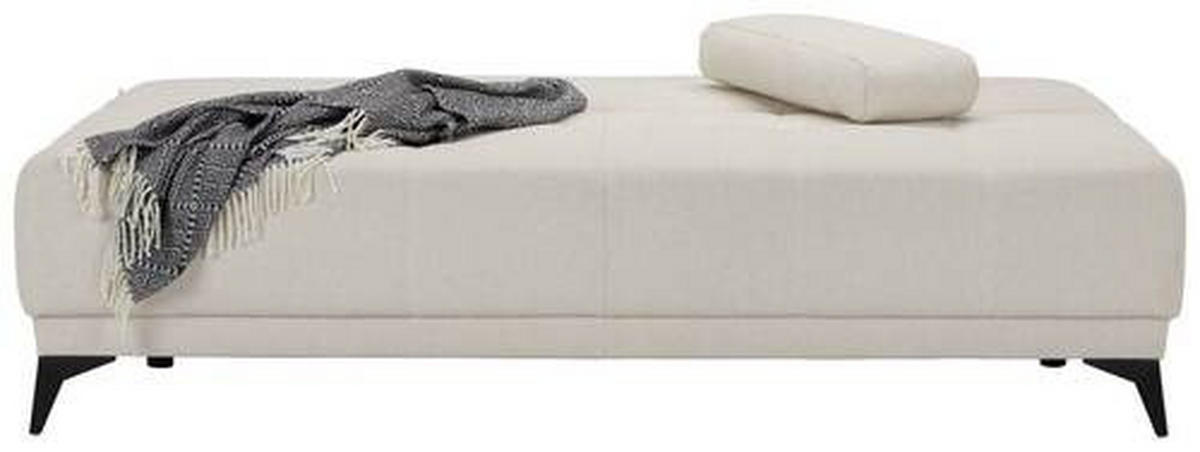 BÄDDSOFFA i flatväv vit  - vit/svart, Modern, textil (195/77/100cm) - MID.YOU