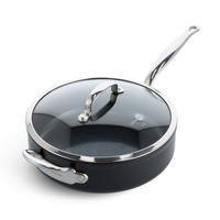 SCHMORPFANNE Barcelona Pro Keramikbeschichtung 28 cm  - Schwarz, Basics, Glas/Metall (28cm) - GreenPan