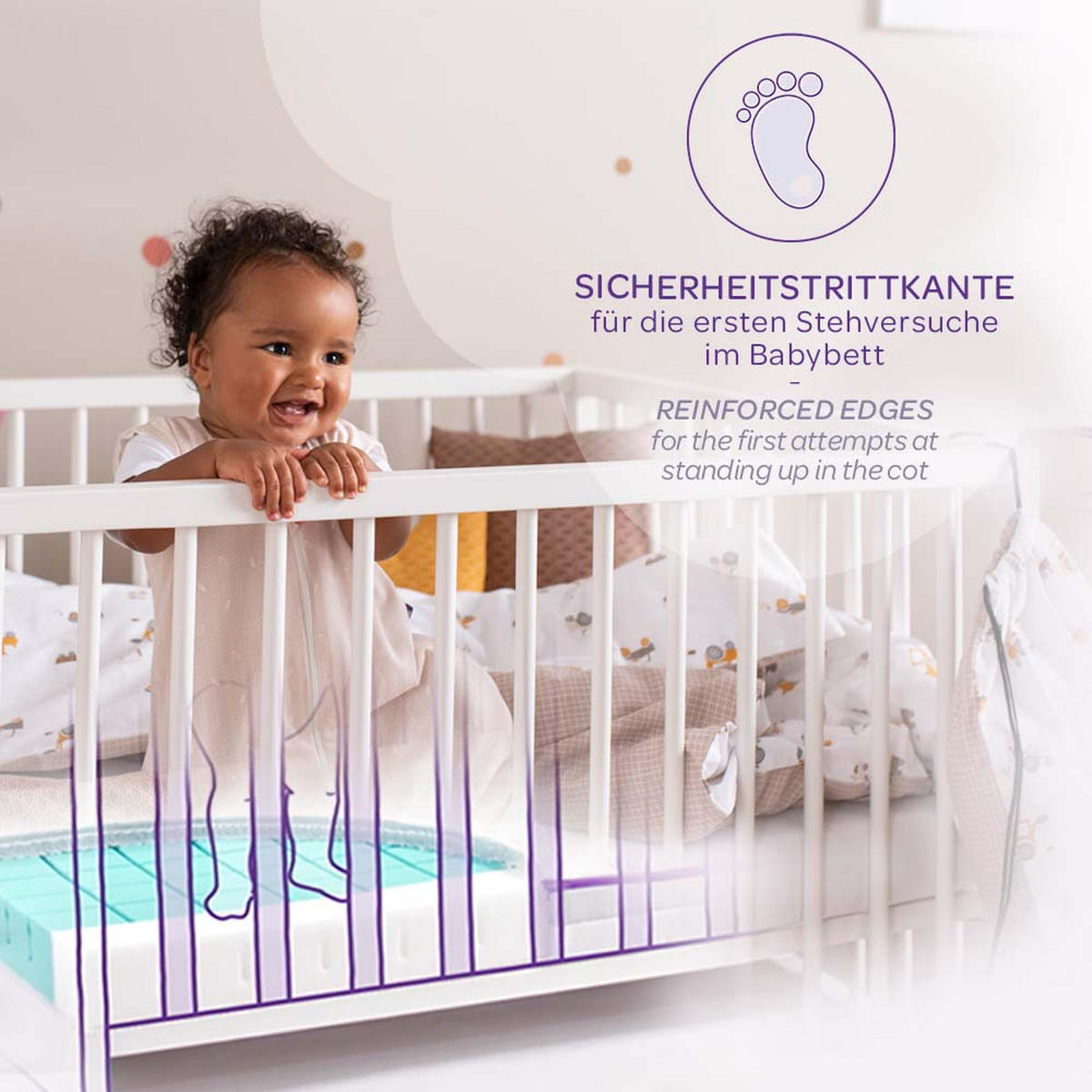 KINDERMATRATZE Brise 70/140 cm Höhe ca. 11 cm  - Weiß, Basics, Textil (70/140cm) - Träumeland