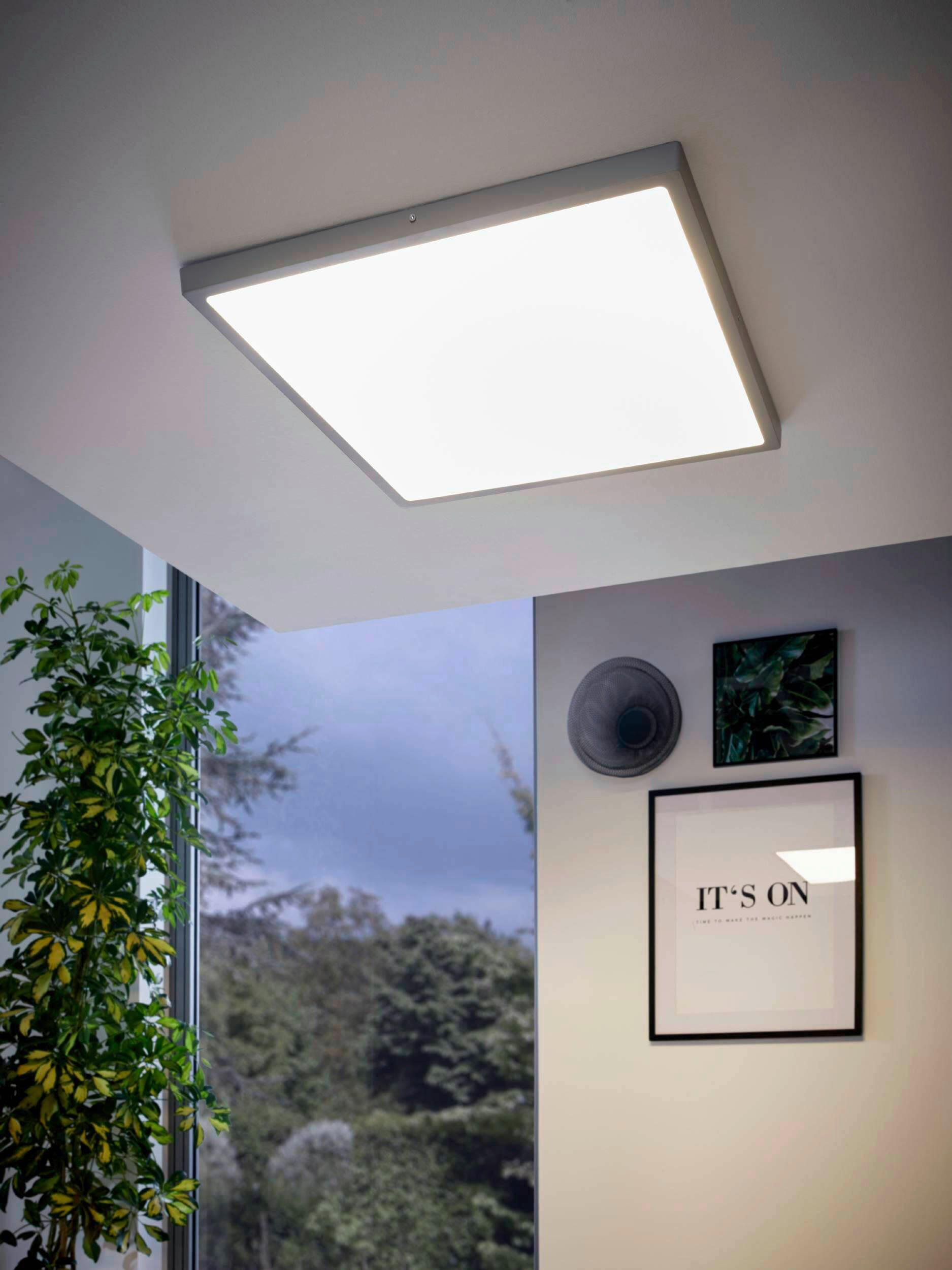 SKÅPBELYSNING LED-ljuskälla  - vit/silver, Basics, metall/plast (60/60/3cm) - Eglo