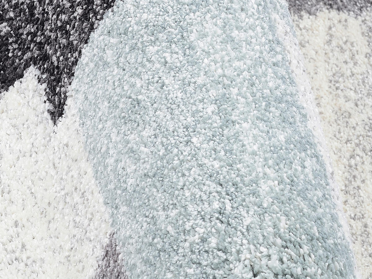 WEBTEPPICH 240/340 cm Astor Grid Grau, Blau  - Blau/Grau, Design, Textil (240/340cm) - Novel