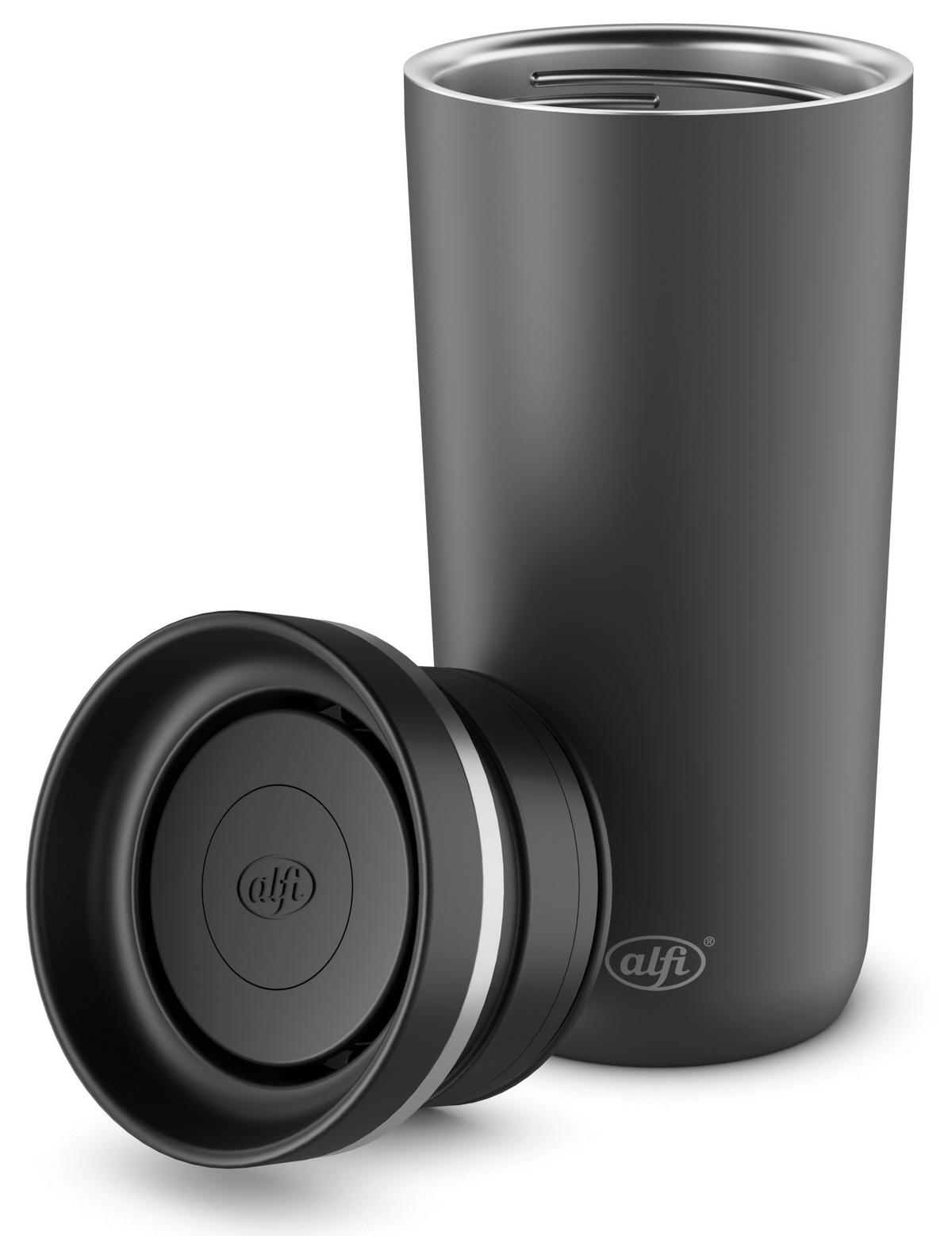 THERMOBECHER ISO COFFEE MUG PRO 0,38 L  - Schwarz, Basics, Metall (0.38l) - Alfi