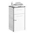 UNTERSCHRANK 40/72/33 cm - Chromfarben/Eichefarben, Design, Holz (40/72/33cm) - Xora UNTERSCHRANK 40/72/33 cm - Chromfarben/Eichefarben, Design, Holz (40/72/33cm) - Xora
