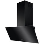 DUNSTABZUGSHAUBE DK9HV472Y  - Edelstahlfarben/Schwarz, Basics, Glas/Metall (89,6/90,5/40cm) - Dieter Knoll