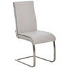 SCHWINGSTUHL  in Edelstahl Echtleder pigmentiert  - Edelstahlfarben/Beige, Design, Leder/Metall (46/99/62cm) - Livetastic