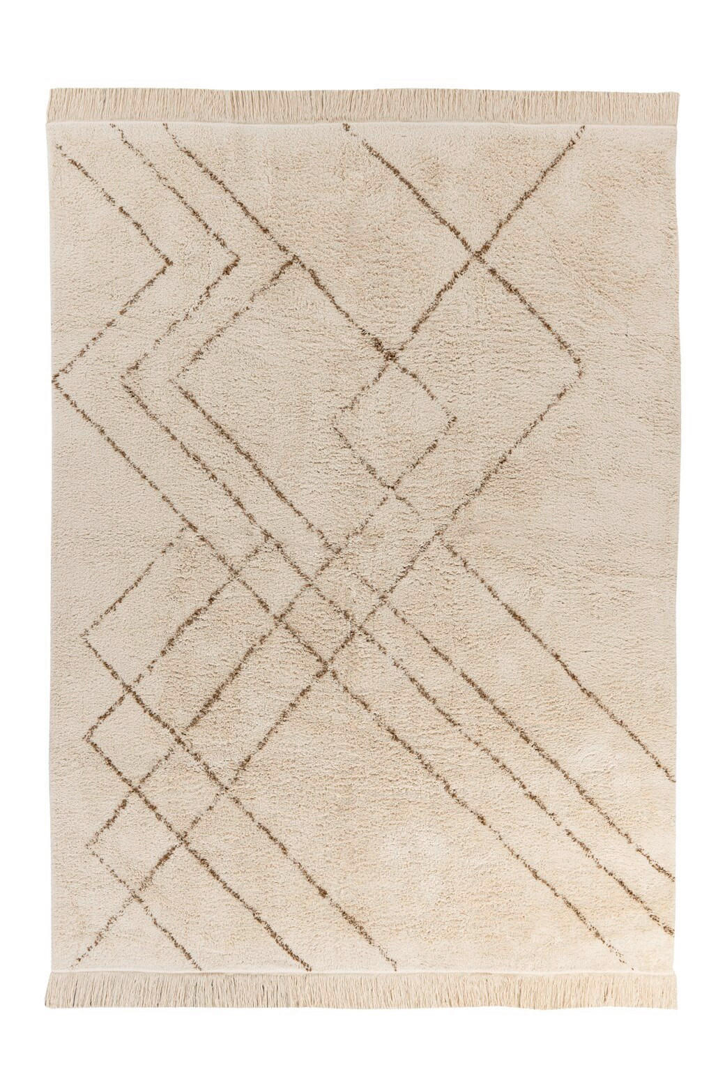 TEPPICH 120/170 cm Mylen 425 Creme / Braun Braun, Creme  - Creme/Braun, KONVENTIONELL, Textil (120/170cm)