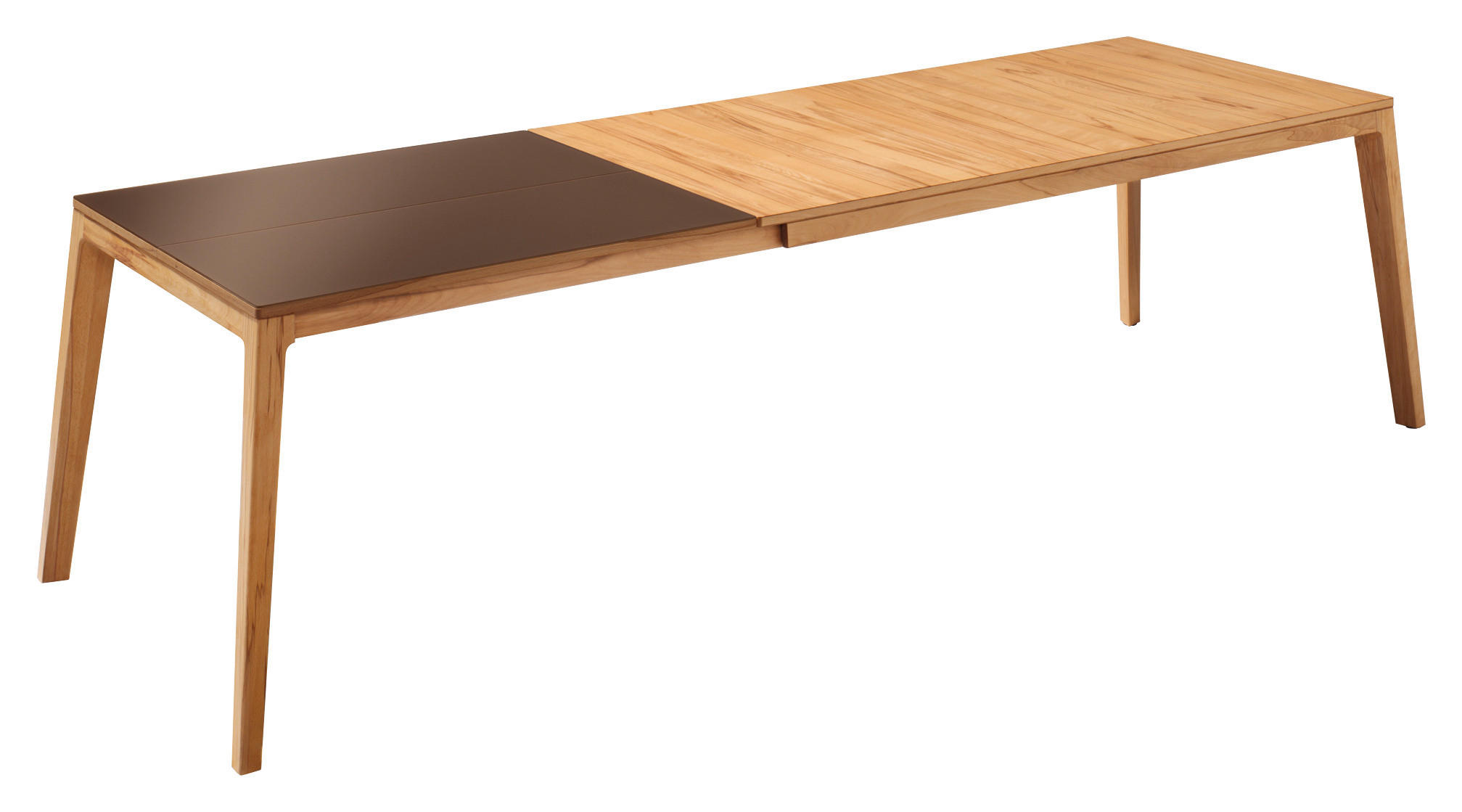 ESSTISCH in Holz, Glas 200(300)/100/75 cm  - Braun/Kernbuche, Design, Glas/Holz (200(300)/100/75cm) - Team 7