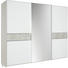 SCHWEBETÜRENSCHRANK 3-türig Grau, Weiß - Chromfarben/Weiß, Design, Glas/Holzwerkstoff (280/222/68cm) - Moderano SCHWEBETÜRENSCHRANK 3-türig Grau, Weiß - Chromfarben/Weiß, Design, Glas/Holzwerkstoff (280/222/68cm) - Moderano