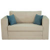 JUGEND- UND KINDERSOFA Cord Creme  - Türkis/Creme, KONVENTIONELL, Textil (136/78/72cm) - Xora