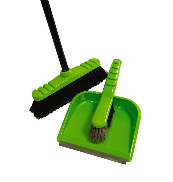 SET DE CURĂȚARE - verde/negru, Basics, plastic/metal (32.8/22.5/5cm)