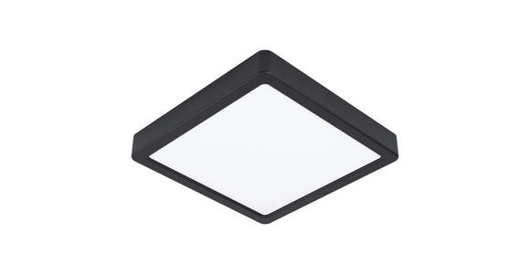 LED-DECKENLEUCHTE 21/21/2,8 cm   - Schwarz/Weiß, Basics, Kunststoff/Metall (21/21/2,8cm) - Novel