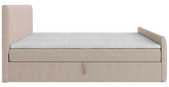 BOXBETT 140/200 cm  in Creme  - Creme/Schwarz, Basics, Kunststoff/Textil (140/200cm) - Carryhome