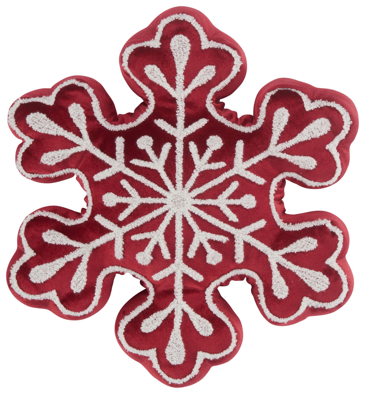 ZIERKISSEN  - Rot, KONVENTIONELL, Textil (43/43/5cm) - X-Mas