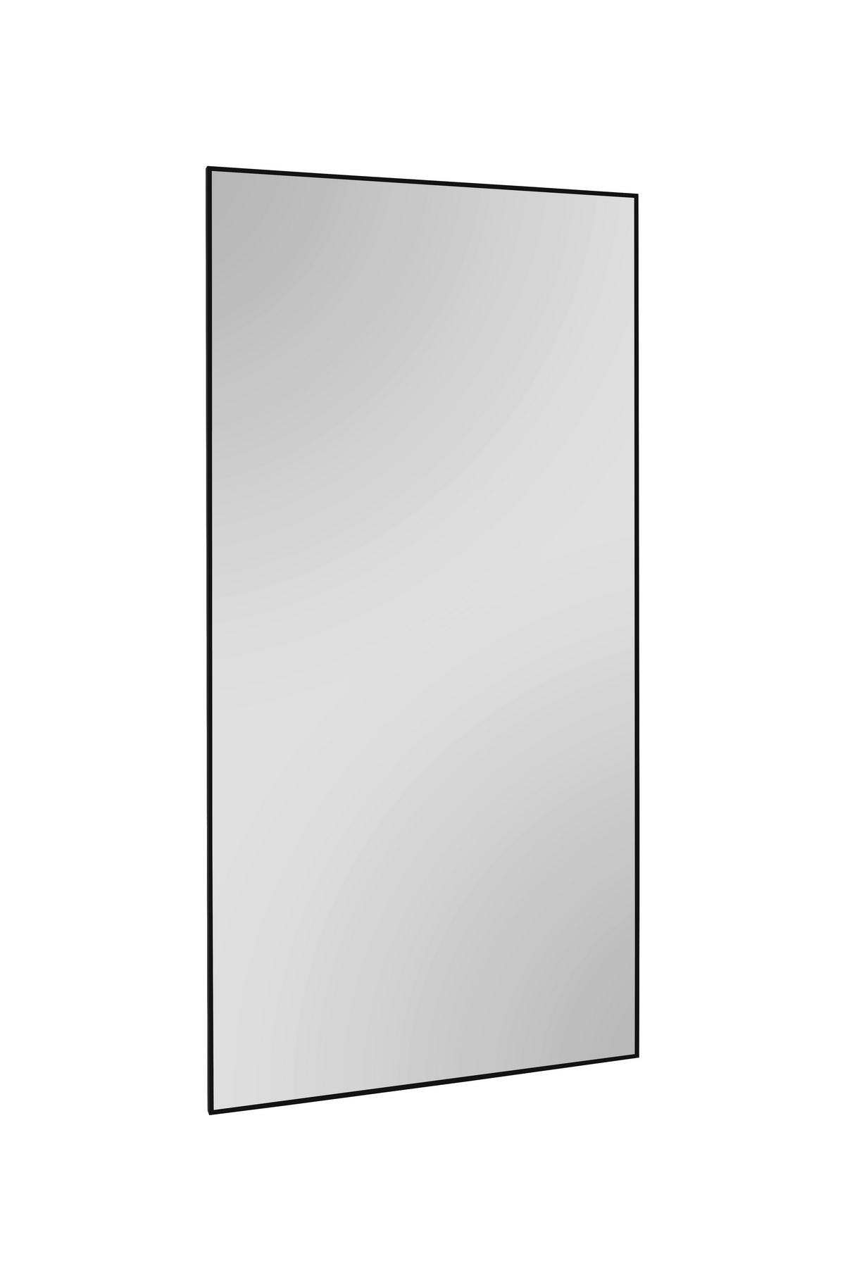 WANDSPIEGEL 100/200/2,5 cm    in rechteckig  - Schwarz, MODERN, Glas/Metall (100/200/2,5cm) - Milino