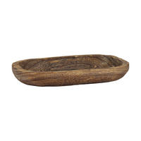 DEKORAČNÍ MISKA - tmavě hnědá, Basics, dřevo (32/4/19,5cm)