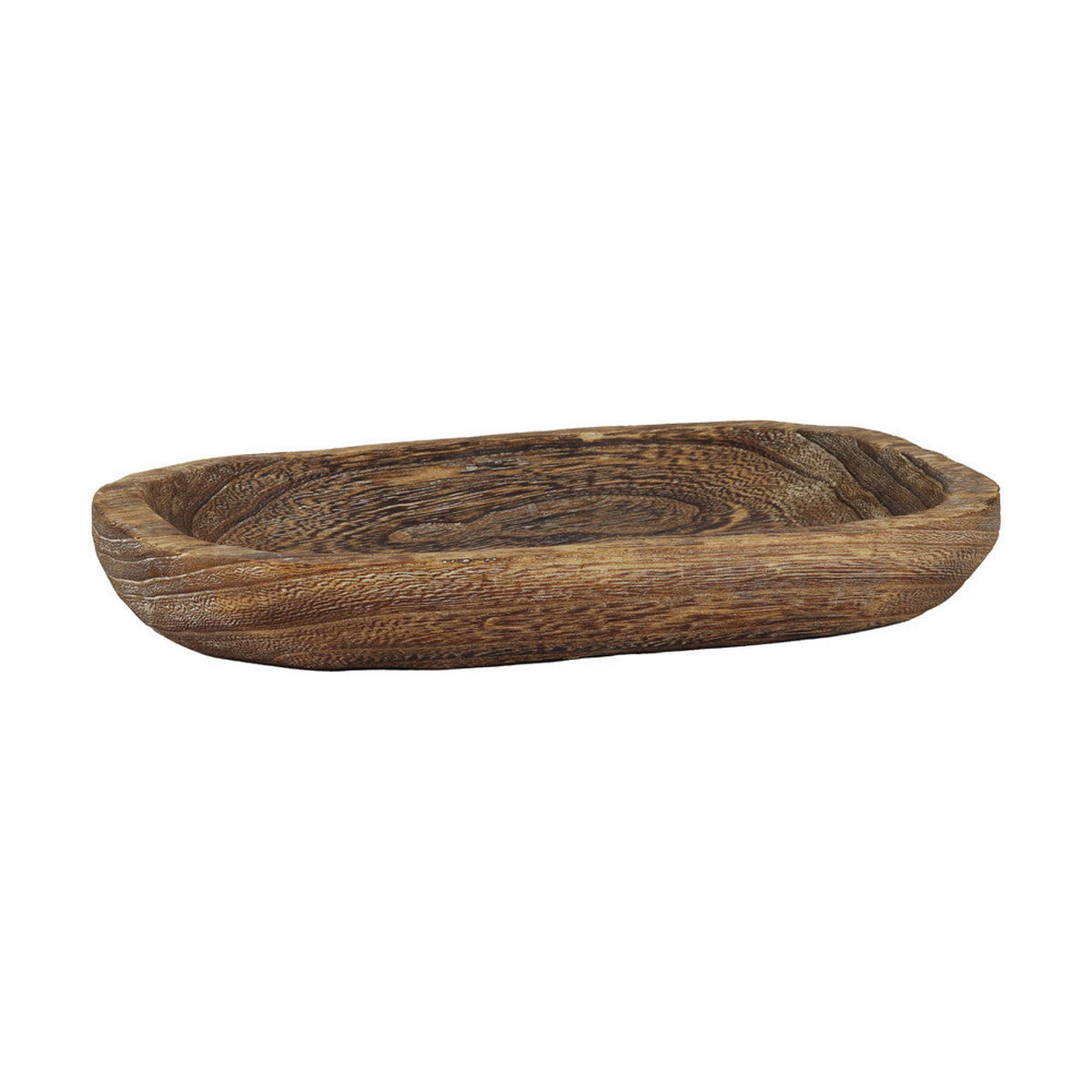 DEKORAČNÍ MISKA - tmavě hnědá, Basics, dřevo (32/4/19,5cm)