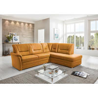 SEDEŽNA GARNITURA, mikrovlakna barve karija  - barve hrasta/barve karija, Konvencionalno, tekstil (259/96/218cm) - Beldomo Comfort