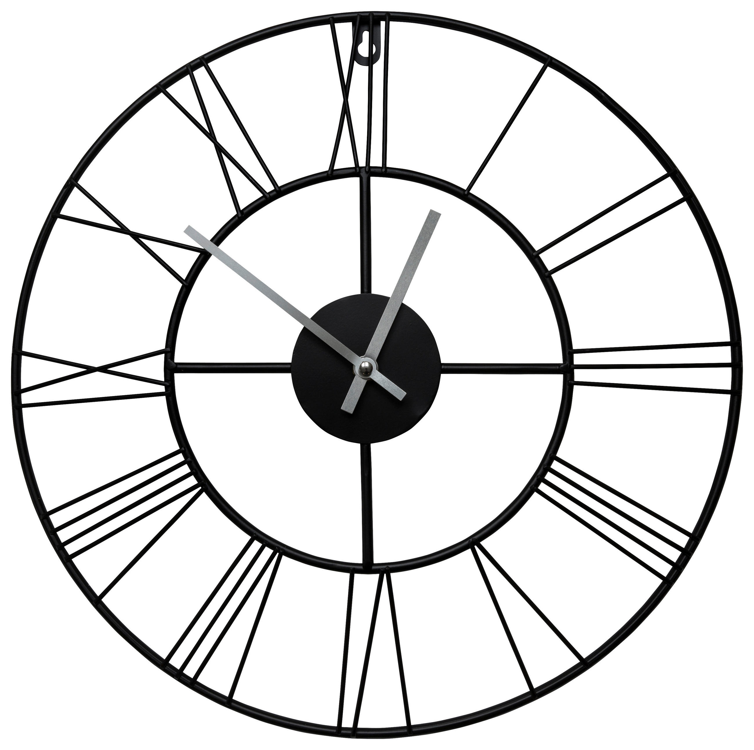 ZIDNI SAT  40 cm        - crna, Osnovno, metal (40cm) - Ambia Home