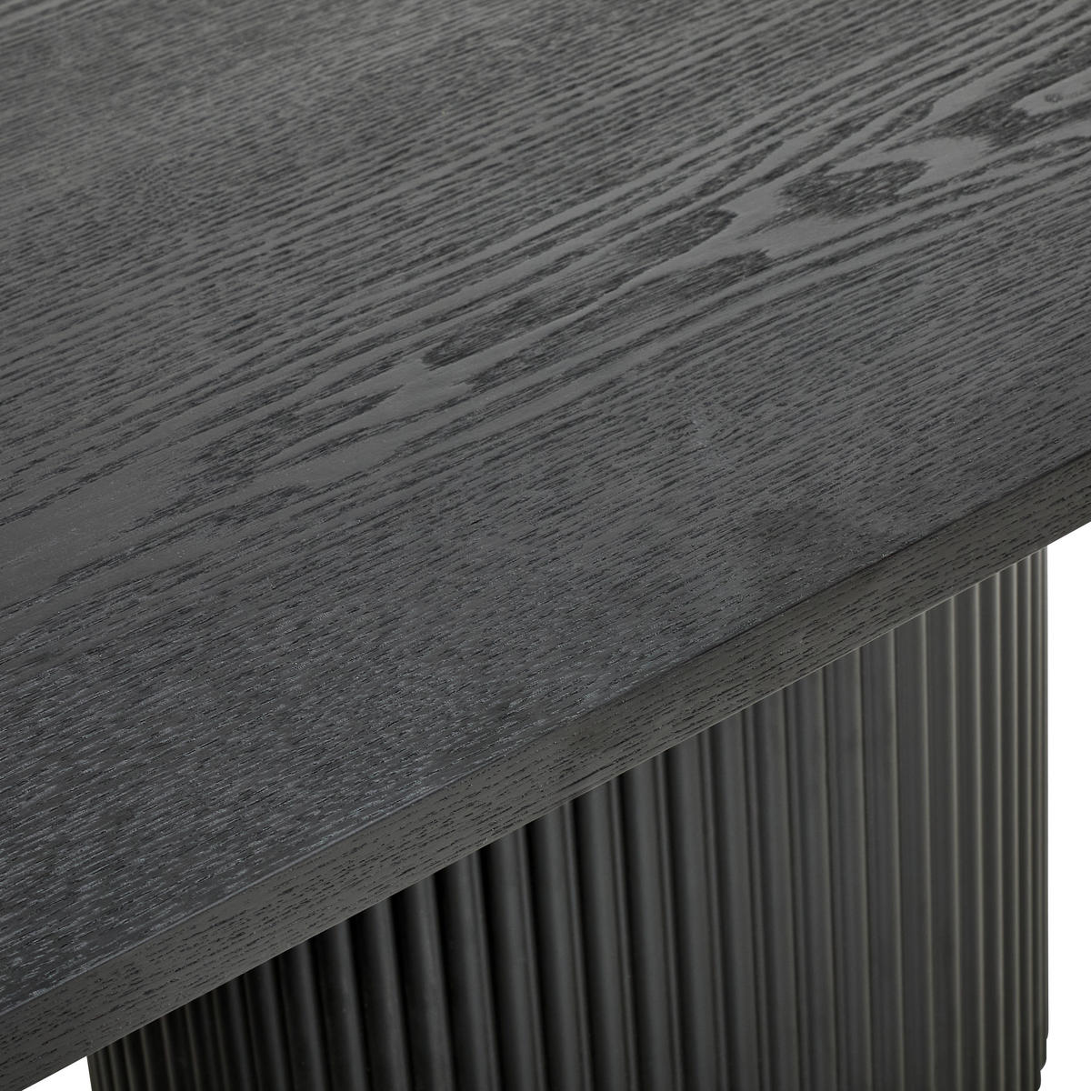 COUCHTISCH Eiche, Pappel furniert oval Schwarz  - Schwarz, Design, Holz/Holzwerkstoff (120/45/70cm) - Livetastic