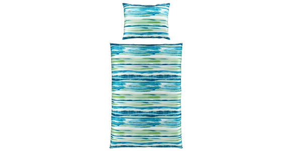 BETTWÄSCHE Satin 160/210 cm  - Blau, KONVENTIONELL, Textil (160/210cm) - Esposa