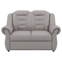 2-SITZER-SOFA Lederlook Hellbraun  - Hellbraun/Schwarz, KONVENTIONELL, Kunststoff/Textil (145/102/101cm) - Livetastic