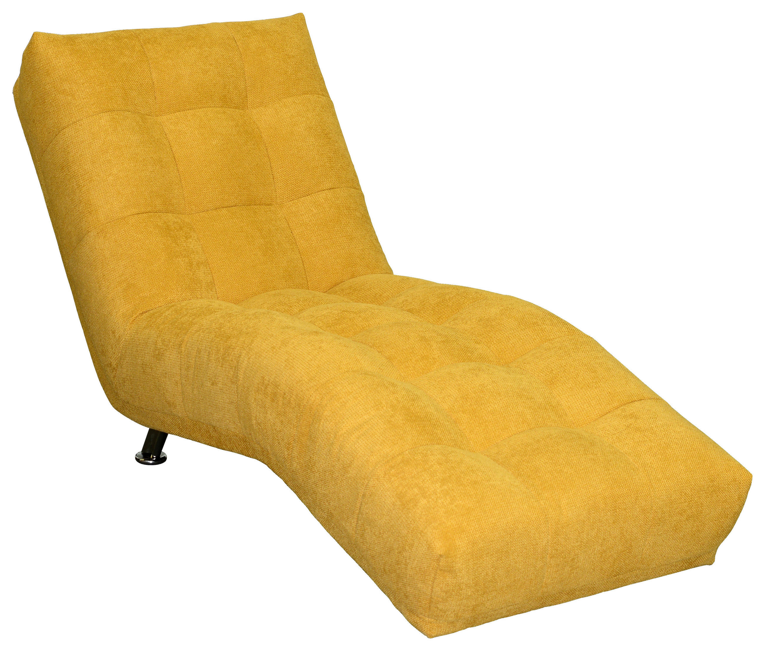 LIEGE in Flachgewebe Dunkelgelb  - Chromfarben/Dunkelgelb, Modern, Textil/Metall (68/88/164cm) - MID.YOU
