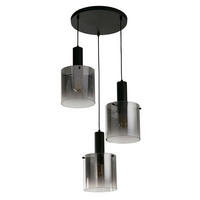 HÄNGLAMPA Sweden 42/35-150 cm  - svart, Modern, metall/glas (42/35-150cm)