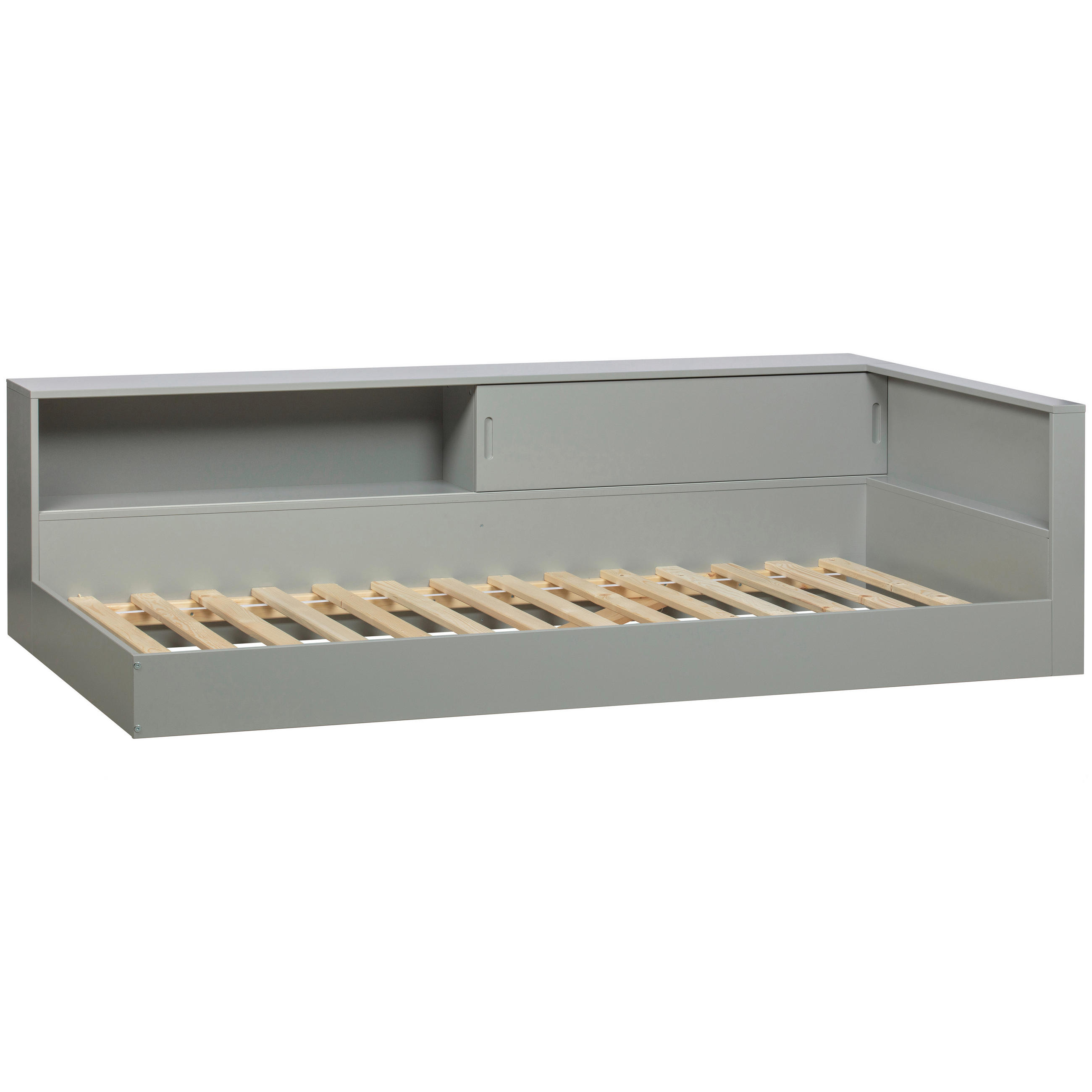 BETT 90/200 cm  in Grau  - Grau, Design, Holz (90/200cm) - Livetastic
