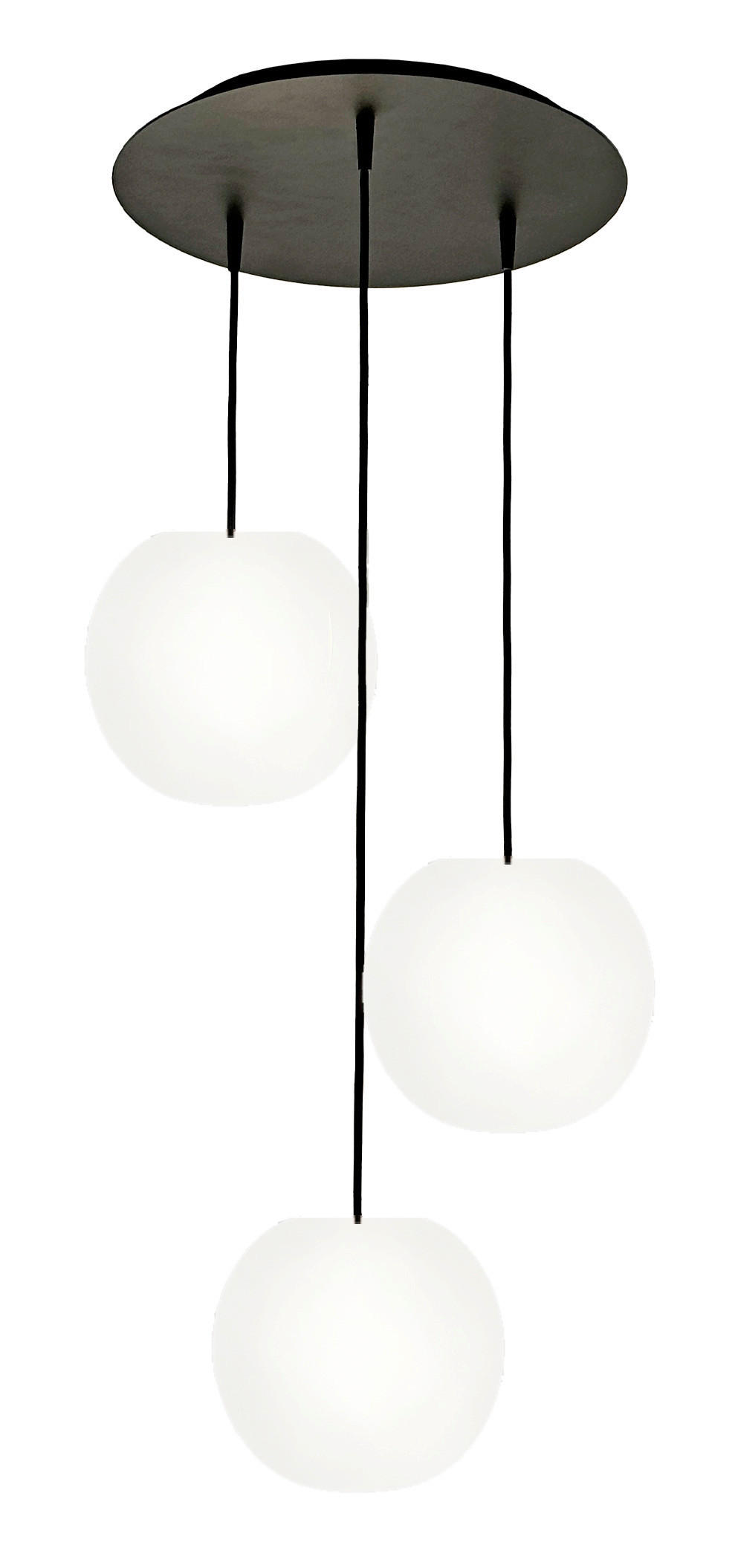 HÄNGELEUCHTE ACAI 40/150/ø 40 cm   - Weiß, KONVENTIONELL, Glas (40/150/ø 40cm)