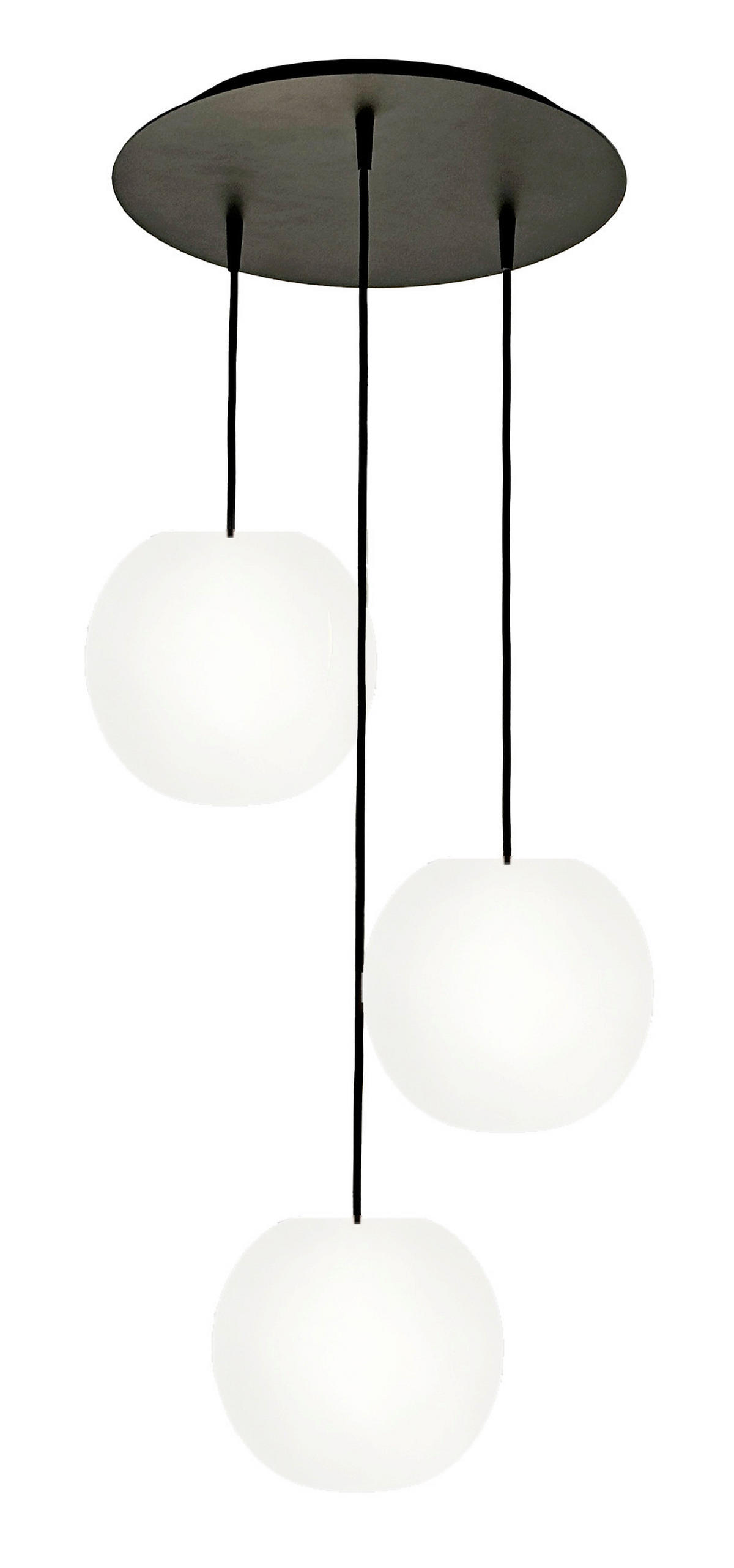 HÄNGELEUCHTE ACAI 40/150/ø 40 cm   - Weiß, KONVENTIONELL, Glas (40/150/ø 40cm)