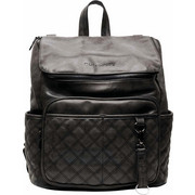 WICKELRUCKSACK Lisbon Quilted Little Company - Schwarz, Basics, Kunststoff/Textil (38/33/18cm)