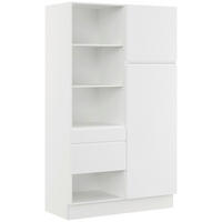 MEHRZWECKSCHRANK 120/206,2/58 cm  - Weiss, Basics, Holzwerkstoff (120/206,2/58cm) - Impuls