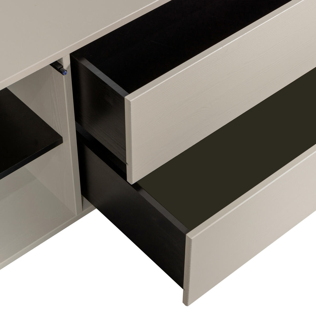 LOWBOARD Settle down 200/45/44 cm 2 Schublade(n) stehend  - Grau, Design, Holz (200/45/44cm) - Livetastic