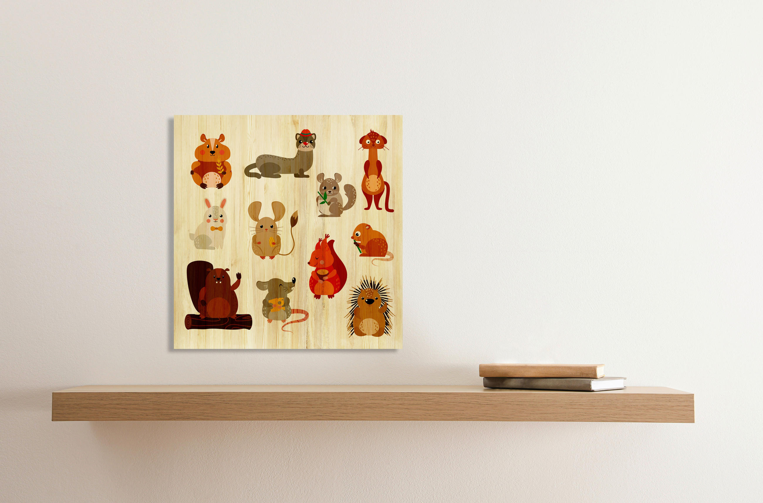 BABYWANDDEKO - Multicolor, Basics, Holz (40/40/3cm)