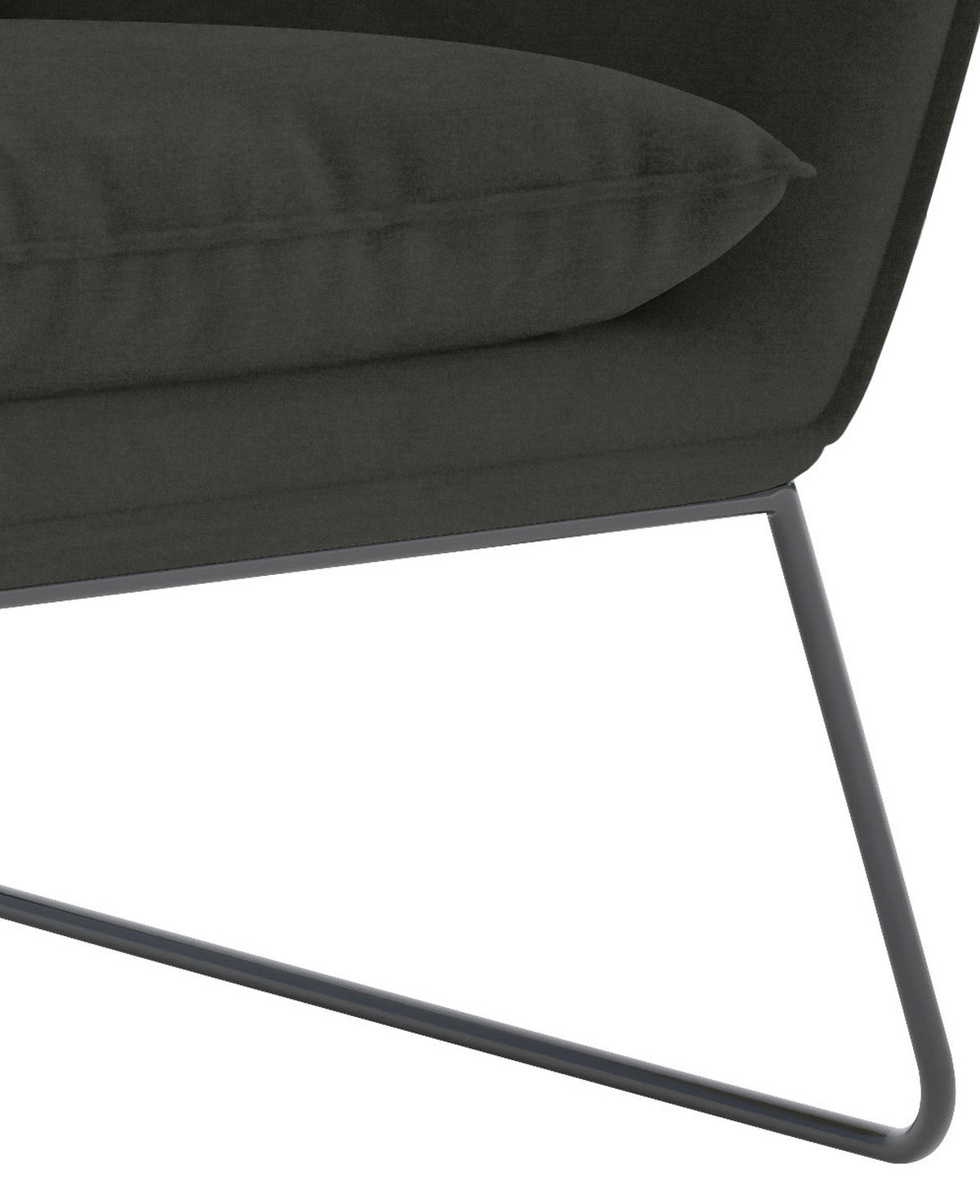 SESSEL in Flachgewebe Dunkelbraun  - Dunkelbraun/Schwarz, Design, Textil/Metall (78/85/85cm) - Livetastic