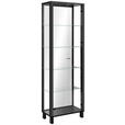 VITRINE in Schwarz  - Schwarz, KONVENTIONELL, Glas/Holzwerkstoff (62/189/33cm) - Carryhome