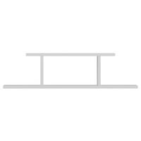 WANDREGAL 90/23,2/19,6 cm  - Weiß, Design, Holzwerkstoff (90/23,2/19,6cm) - MID.YOU