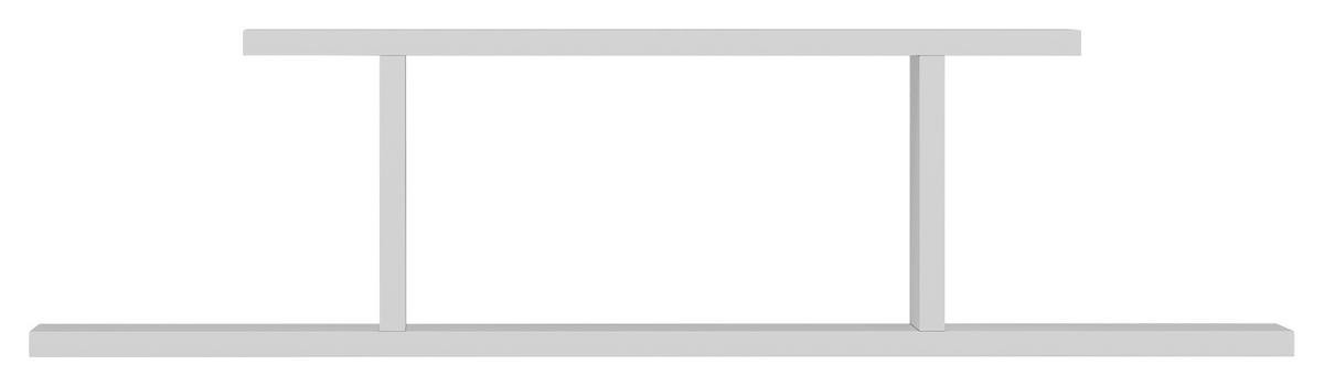 WANDREGAL 90/23,2/19,6 cm  - Weiß, Design, Holzwerkstoff (90/23,2/19,6cm) - MID.YOU