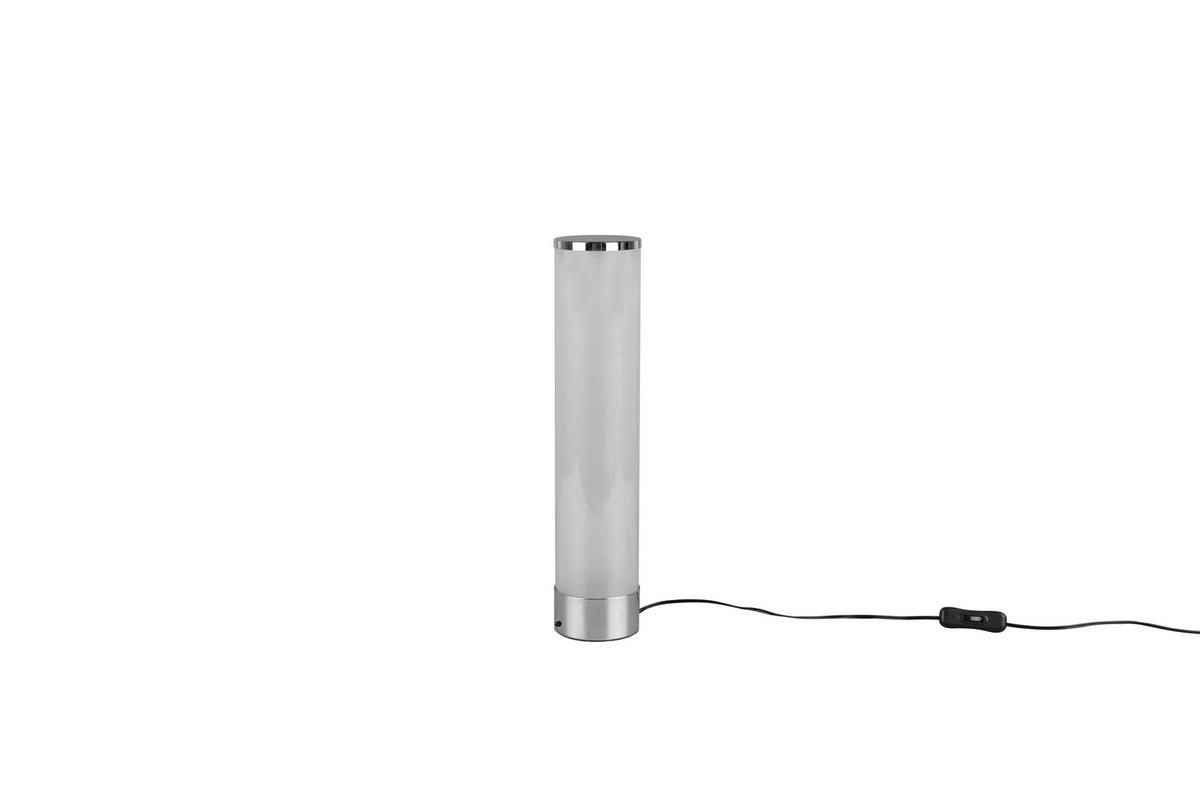 LED-TISCHLEUCHTE 8,3/38,00 cm   - Chromfarben/Weiß, Design, Kunststoff/Metall (8,3/38,00cm)