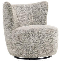 SESSEL in Leinenoptik Grau, Schwarz  - Schwarz/Grau, Design, Textil/Metall (75/79/76cm) - Xora